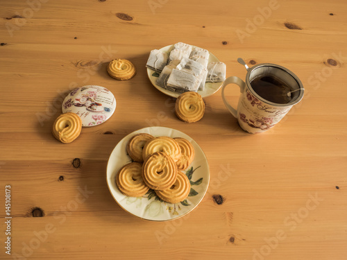 Tapety artystyczne Tea and biscuits4