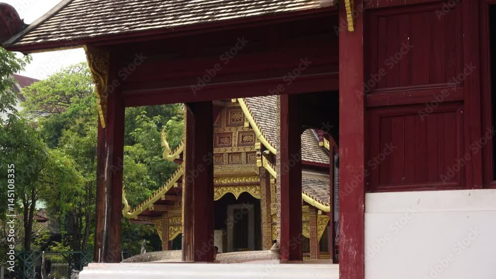 Wat Jedi Luang Chaingmai Thailand time lapse shot Wat Jedi Luang Chaingmai Thailand time lapse shot