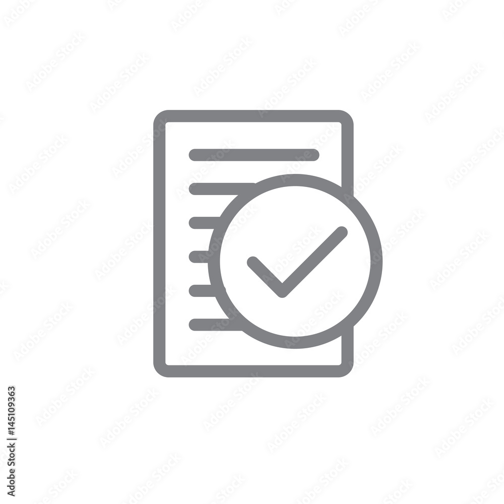 Singletasking or Monotasking icon w check mark Singletasking or Monotasking icon w check mark