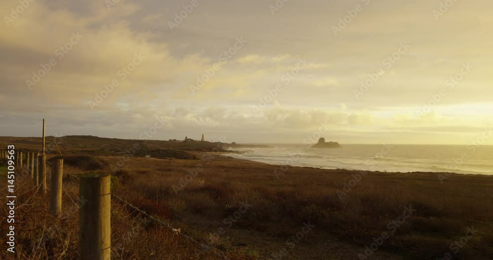 Piedras Blancas Lighthouse off of Highway 1 near Big Sur in Monterey County, California. 