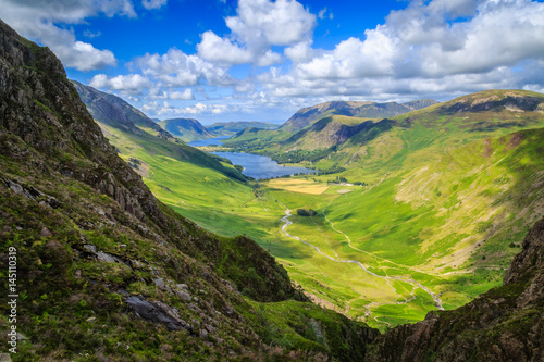 Buttermere Valley in The Lake District, Cumbria, England