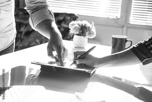 Wallpaper Mural Men working in office Torontodigital.ca
