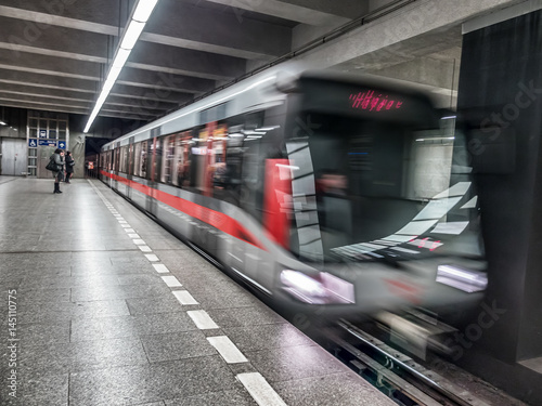 Fotografie Prague subway train