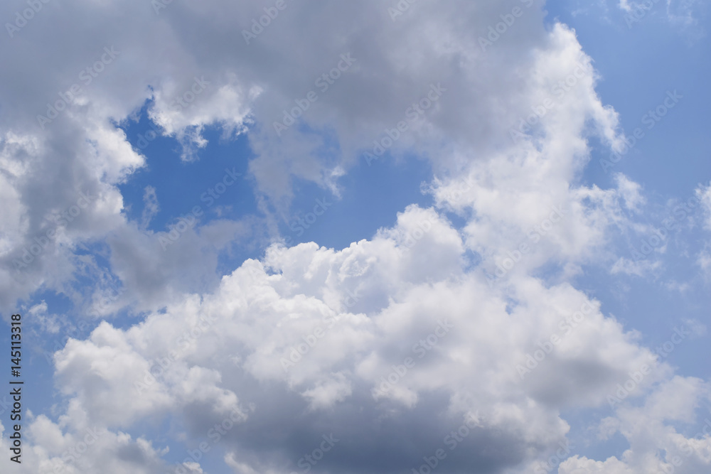 Blue sky with white clouds background in cloudy day Blue sky with white clouds background in cloudy day