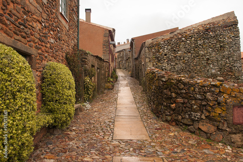 Tableau sur toile castelo rodrigo street, a medieval town of Portugal