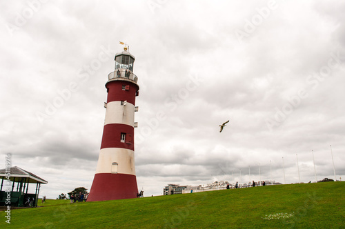The lighthouse of Plymouth, Cornwall, UK