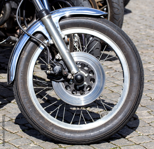 Front wheel of motorcycle