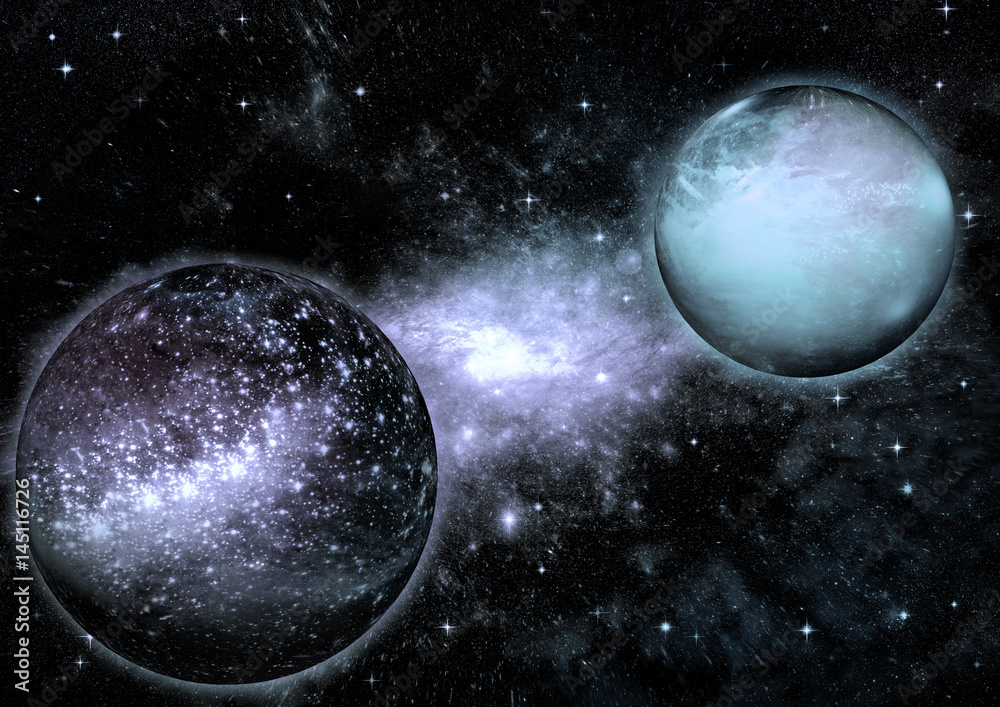 Obraz premium galaxy in a free space