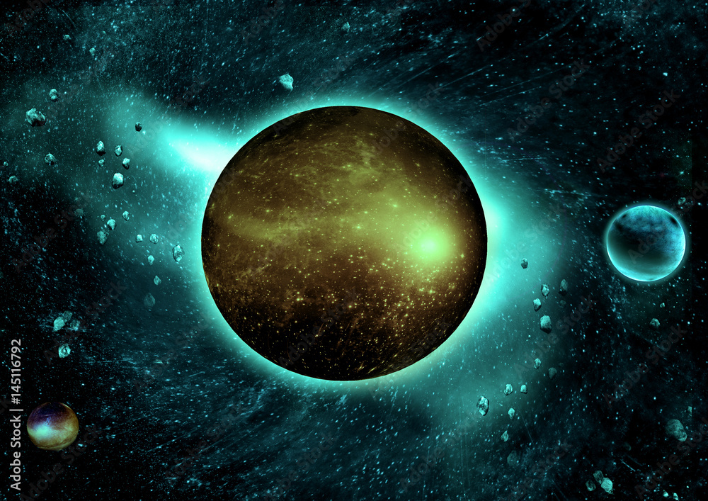 Obraz premium galaxy in a free space