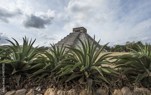 ancient site of Chichen itza in Yukatan region of Mexico © katiekk2