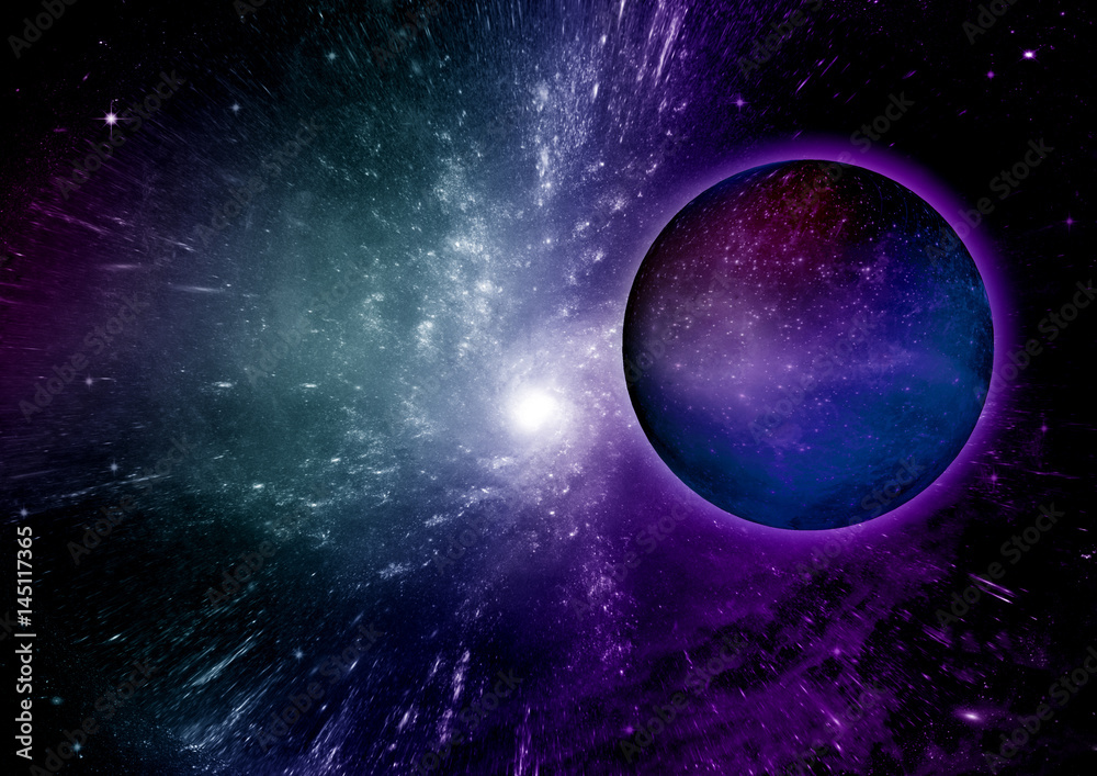 Obraz premium galaxy in a free space