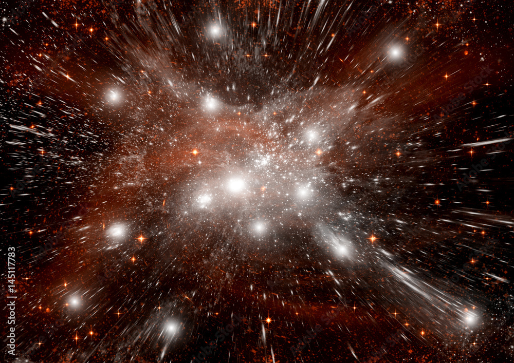 Fototapeta premium galaxy in a free space