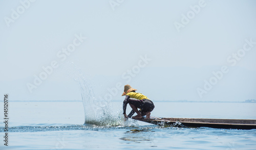 Fishermen in Inle Lake, Shan State, Myanmar
