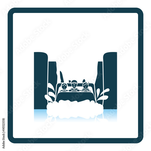 Water boat ride icon