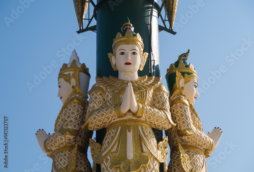 Statue in Uppatasanti Pagoda, Naypyidaw, Myanmar photo