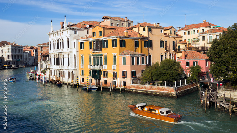 Venice Grand canal Palazia. Italy