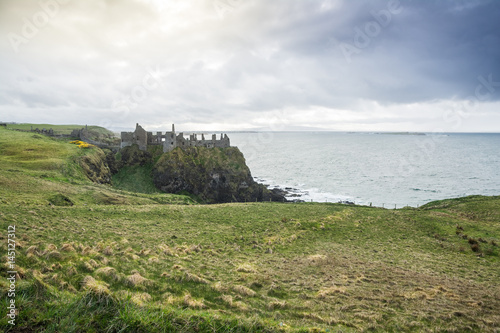 views to dunluce ruined castle  Ireland