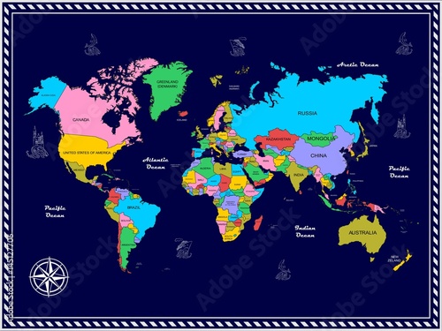 the world map