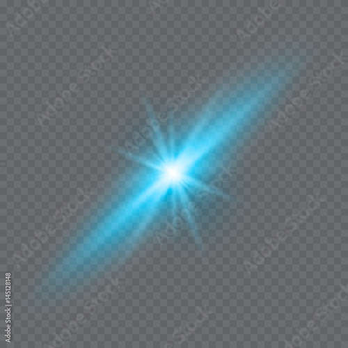 Vector illustration of abstract flare light rays