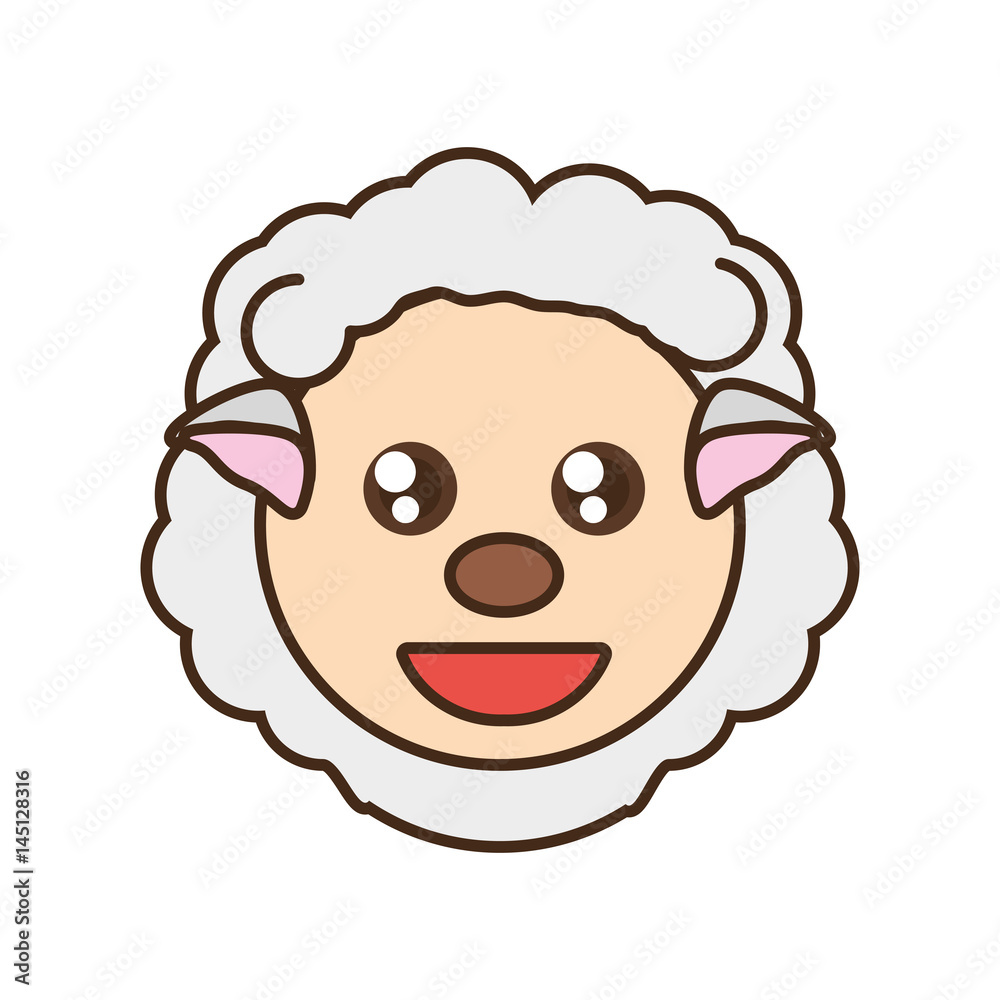 cute sheep face kawaii style vector illustration eps 10 cute sheep face kawaii style vector illustration eps 10