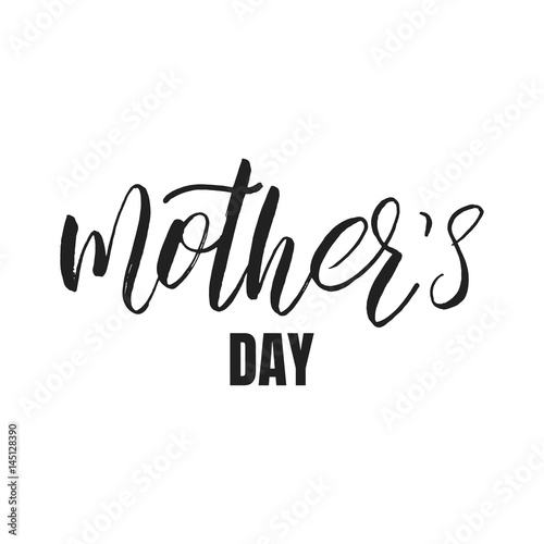 Mothers Day calligraphic lettering design. Holiday typography