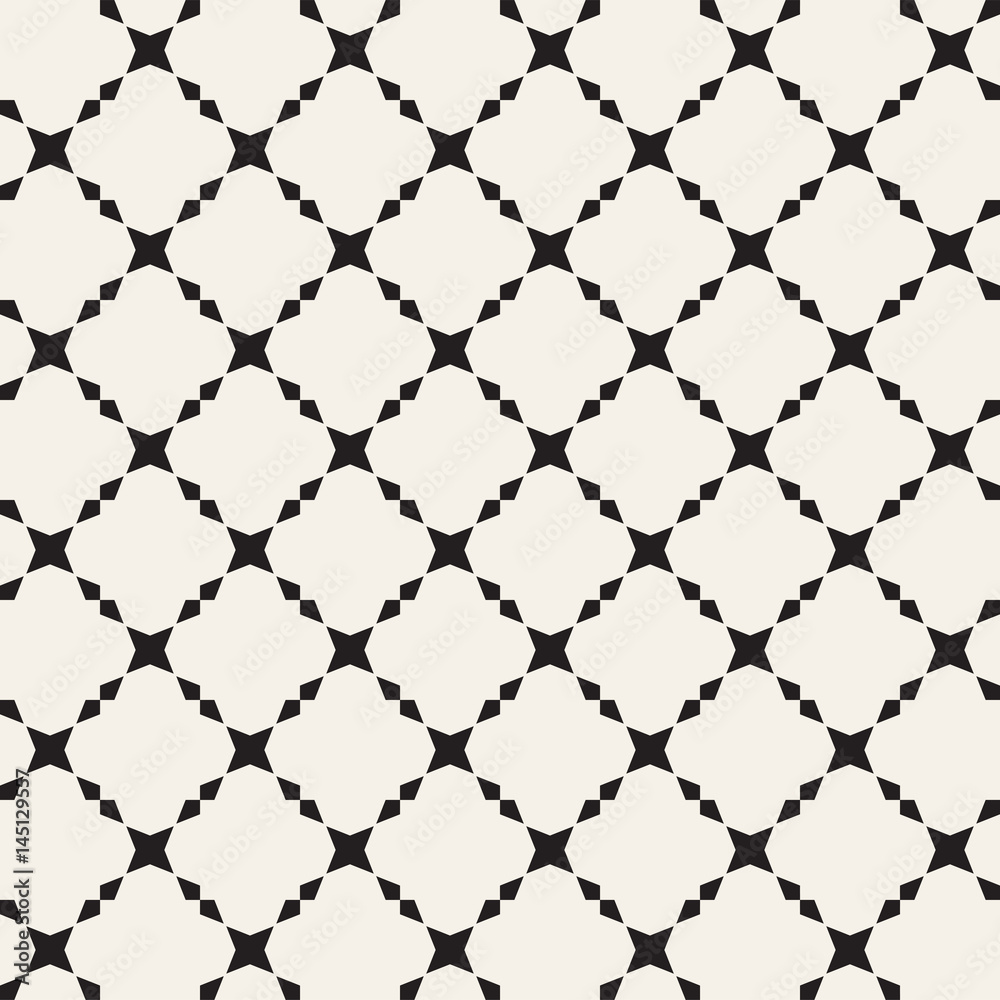 Fototapeta premium Vector seamless lattice pattern. Modern stylish texture. Repeating geometric star shape tiles