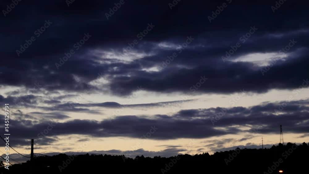 Nuvens ao entardecer, time-lapse. Nuvens ao entardecer, time-lapse.
