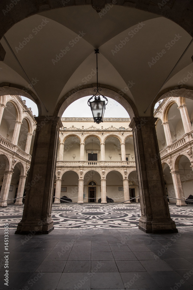 Palazzo università, via Etnea, Catania (Sicily)