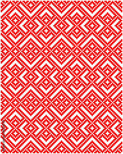 Traditional russian embroidery ornament