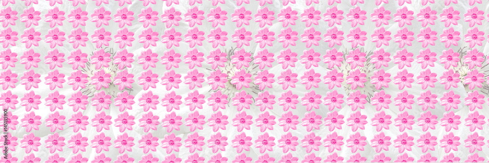 pink Floral Seamless Pattern Flowers Texture background