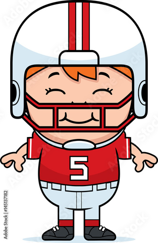 Smiling Cartoon Football