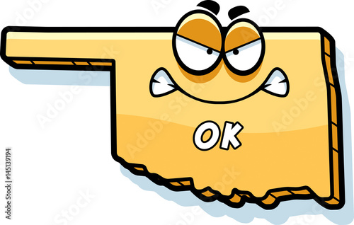 Cartoon Angry Oklahoma