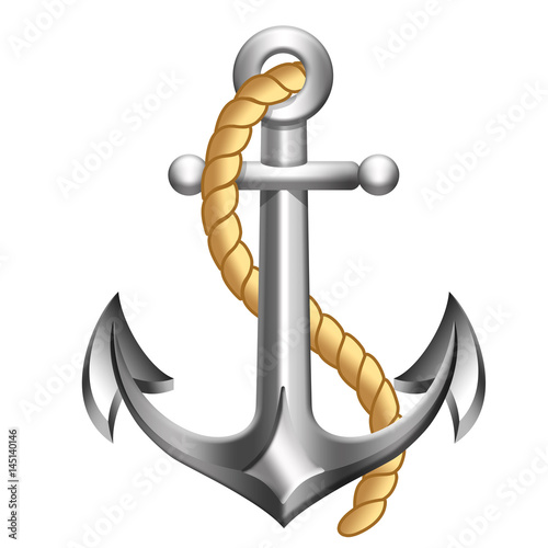 Anchor icon, cartoon style