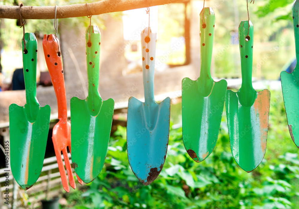 Garden tool, colorful