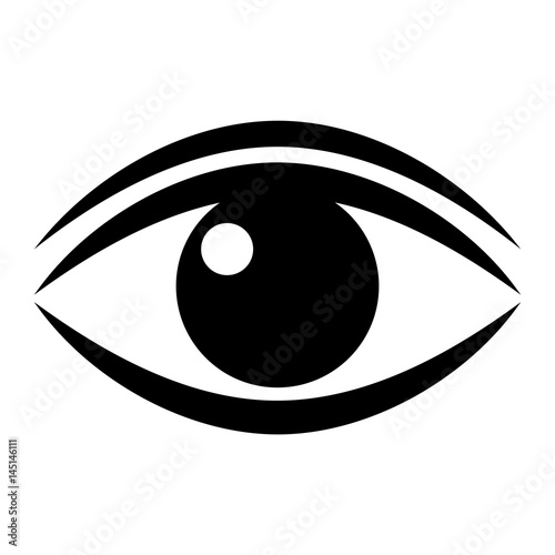 Human eye vector pictogram