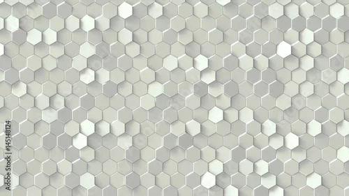 Obraz geometryczny wzór z sześciokątów, 3d