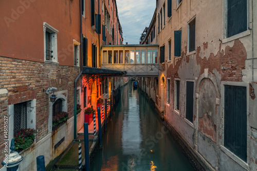 Venice - canal and a bridge in the evening © catuncia