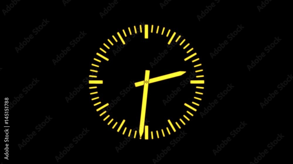 Motion background with spinning clock in 12 hour seamless loop. (Full-HD 1920x1080 24s/30fps) Motion background with spinning clock in 12 hour seamless loop. (Full-HD 1920x1080 24s/30fps)