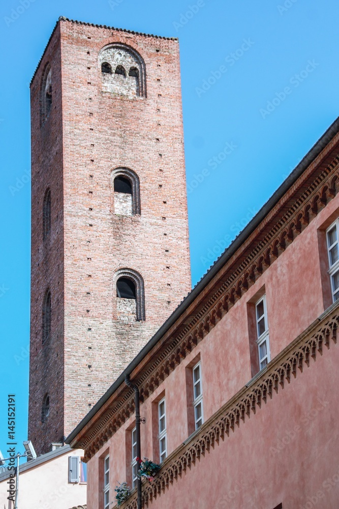 Fototapeta premium The town of Alba and its towers