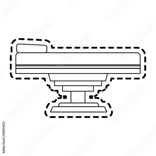 gurney or hospital bed icon image vector illustration design 