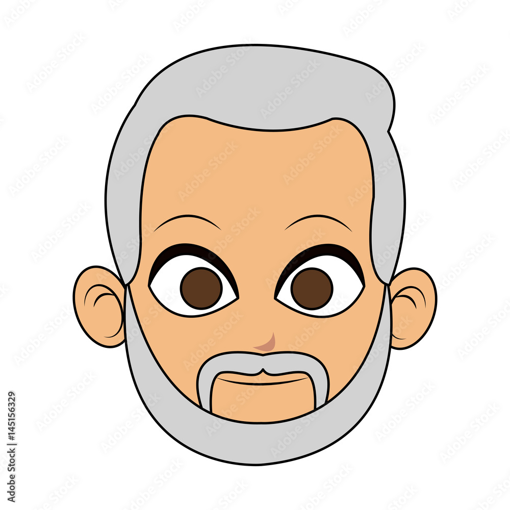 face of man with beard icon image vector illustration design face of man with beard icon image vector illustration design