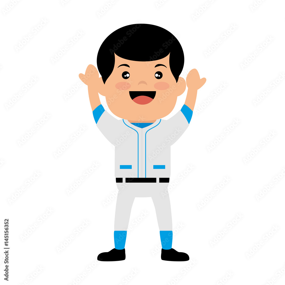 baseball player avatar character vector illustration design baseball player avatar character vector illustration design