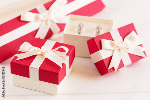 Set of jewelry gift boxes © torriphoto