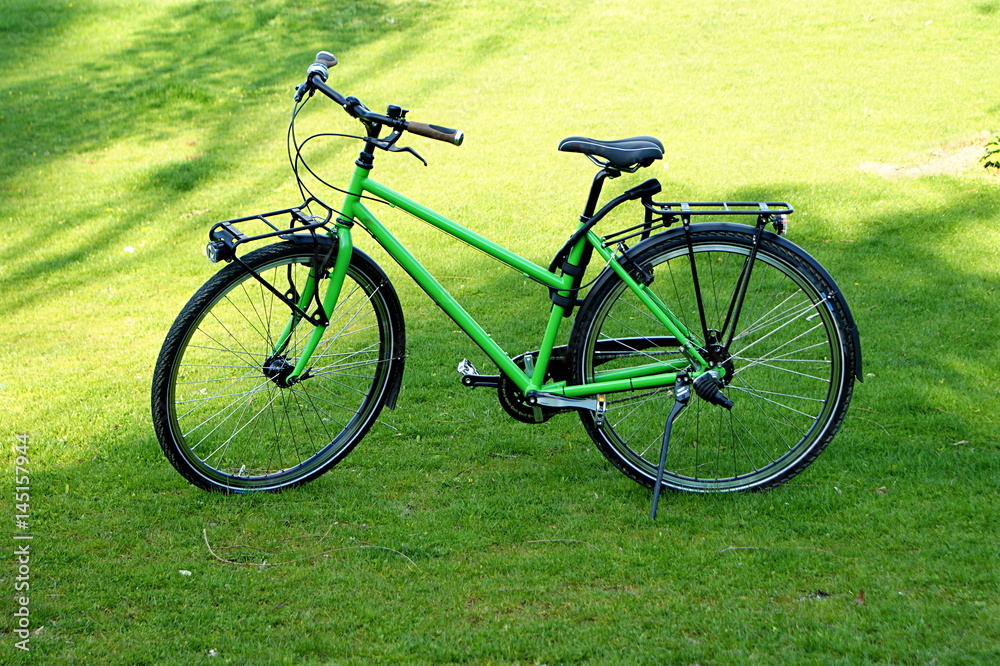 Obraz premium Fahrrad im Grünen