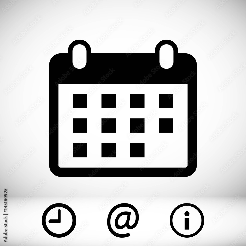 calendar icon stock vector illustration flat design calendar icon stock vector illustration flat design