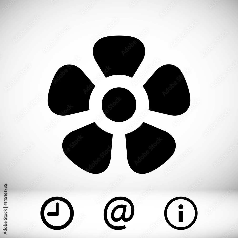 fan air propeller icon stock vector illustration flat design fan air propeller icon stock vector illustration flat design