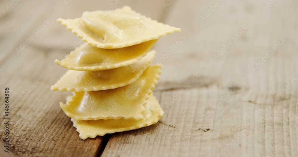 Stack of ravioli pasta Stack of ravioli pasta