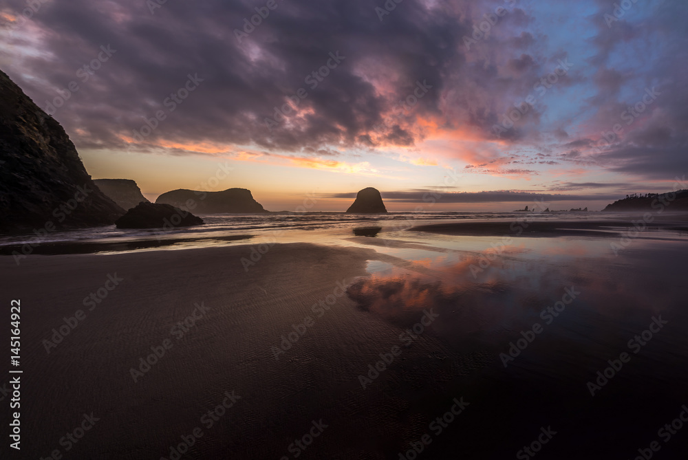 Crescent Beach Oregon Sundown Crescent Beach Oregon Sundown