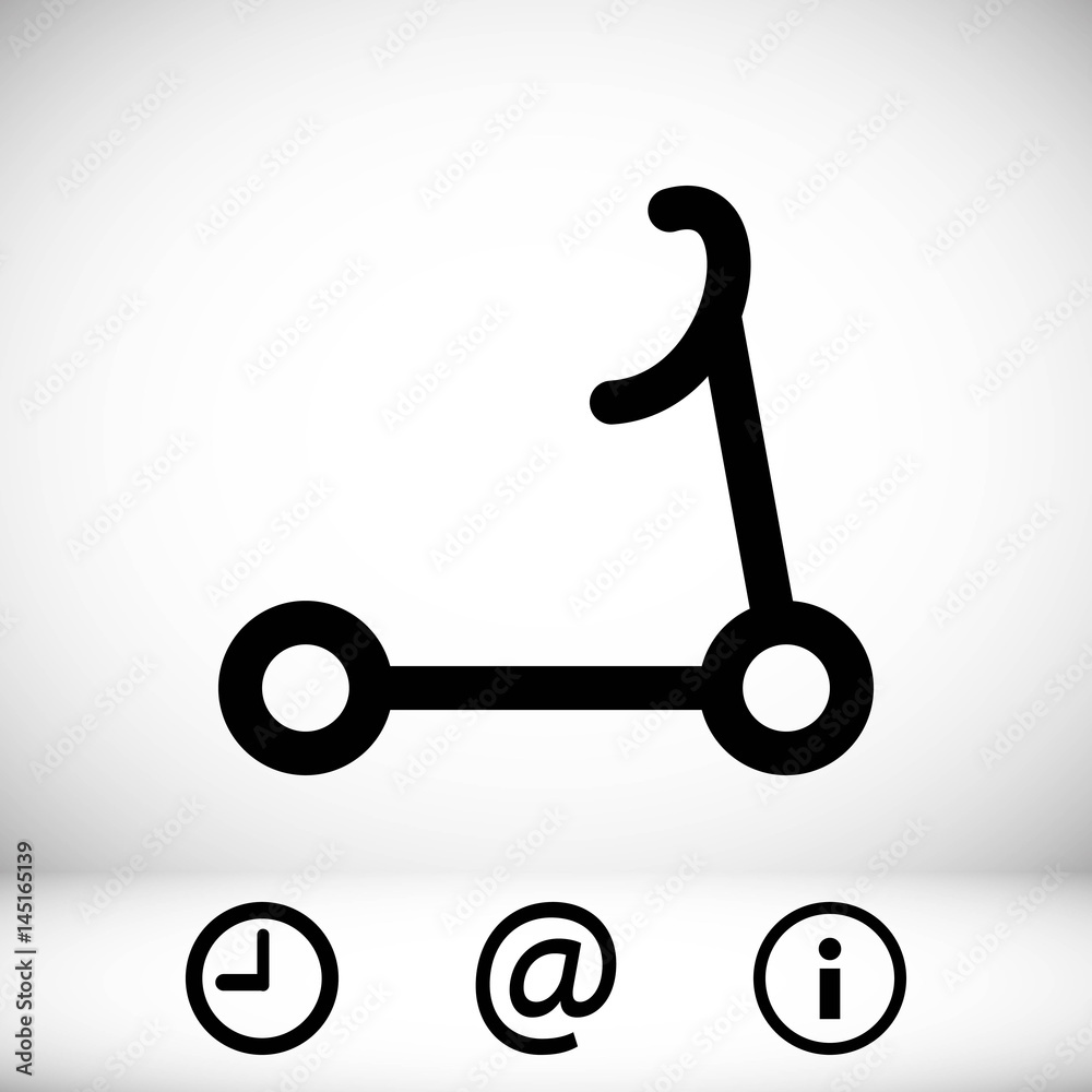 scooter icon stock vector illustration flat design