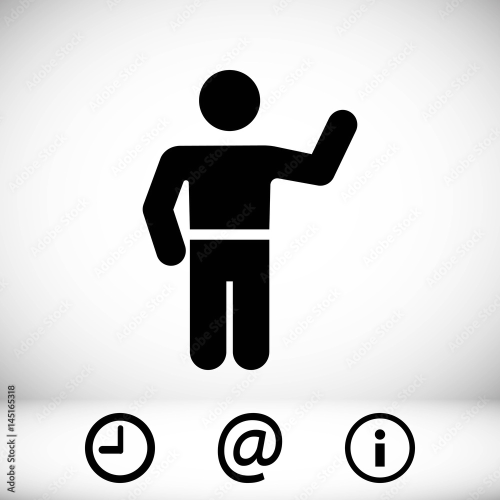 man icon stock vector illustration flat design man icon stock vector illustration flat design